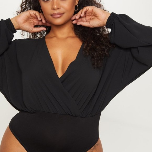 PrettyLittleThing (PLT) PLUS Black Body Suit - Picture 4 of 5